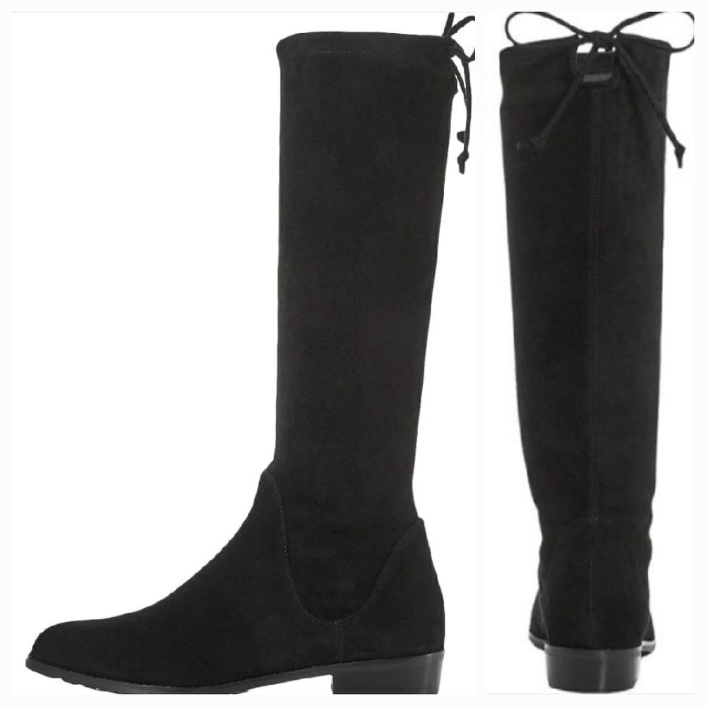 Stuart Weitzman Women’s Black Suede Mid Calf Boots Size 41